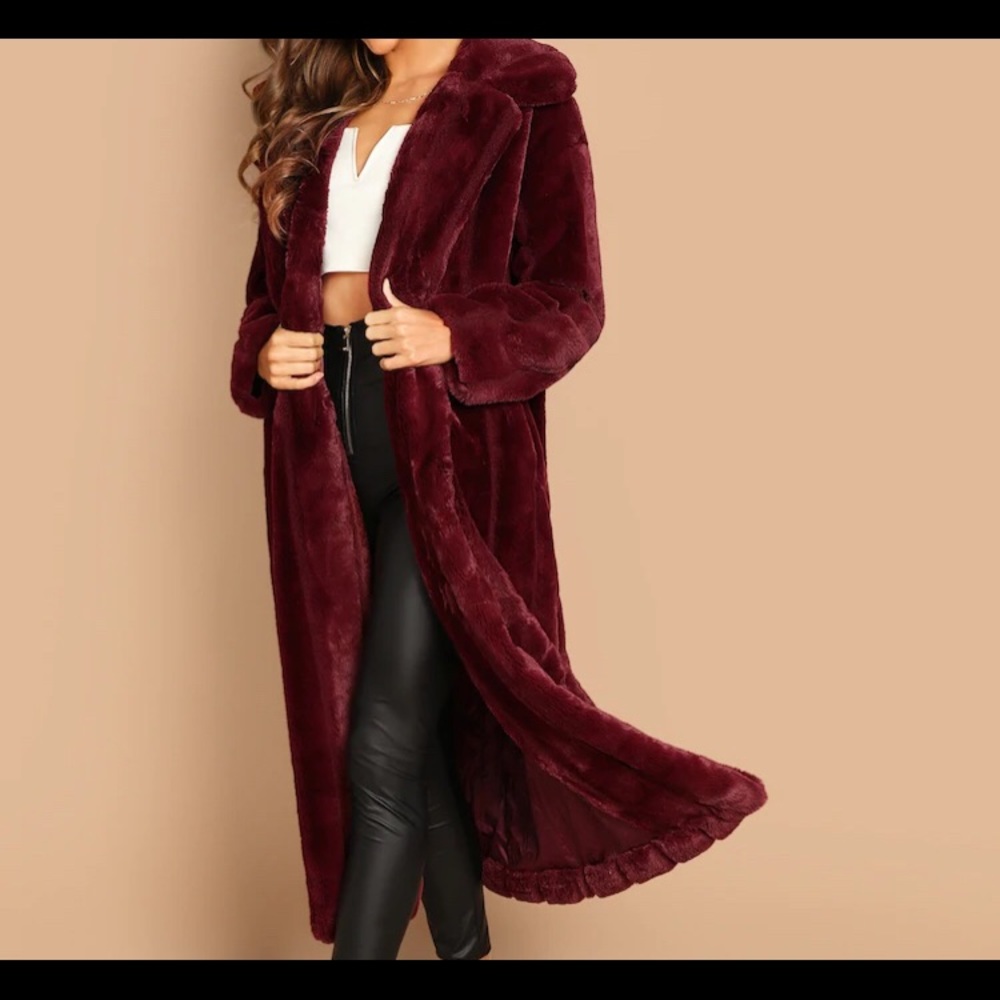 🍂NEW open front solid longline coat - Picture 4 of 7